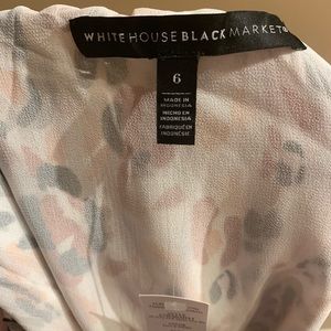 FLORAL-SHADOW STRIPE OFF-THE-SHOULDER BLOUSE-NWT